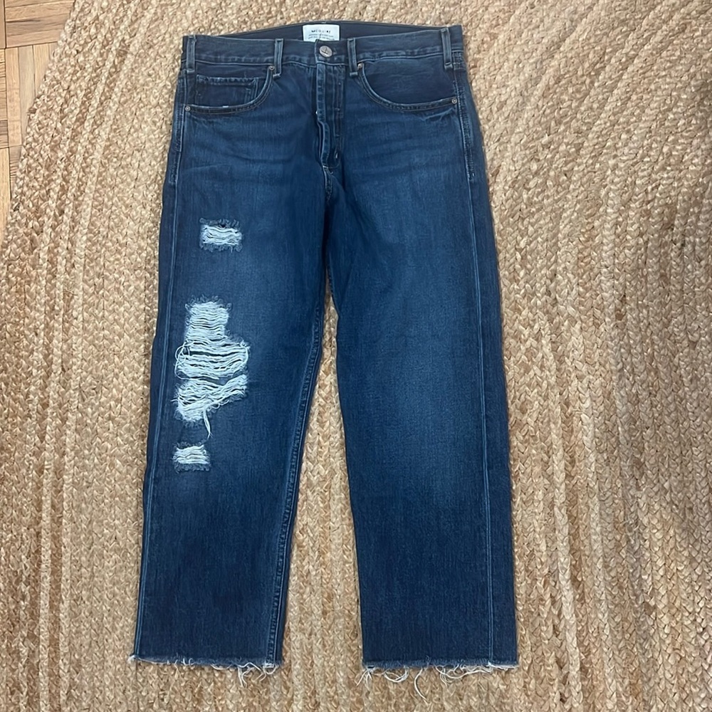[mcguire] high rise distressed denim, sz 26